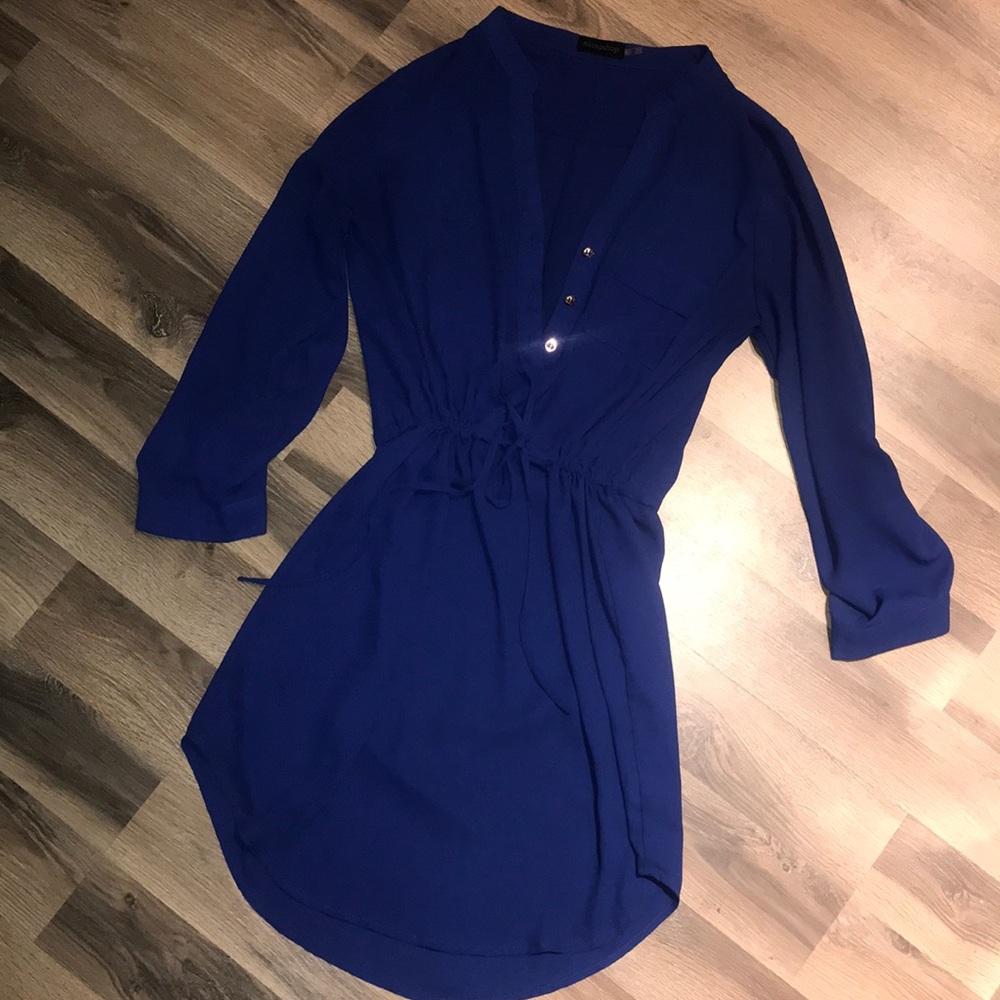 Drawstring dress